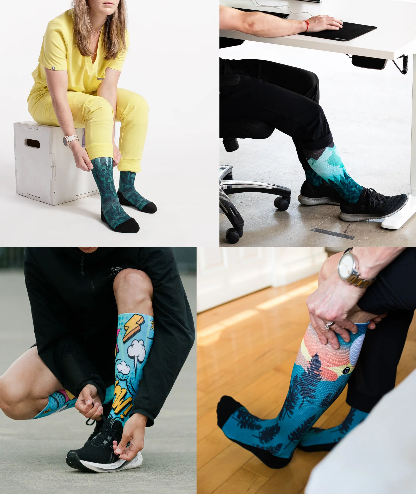 Flagship Black Athletic Knee High Compression Socks - Image 7