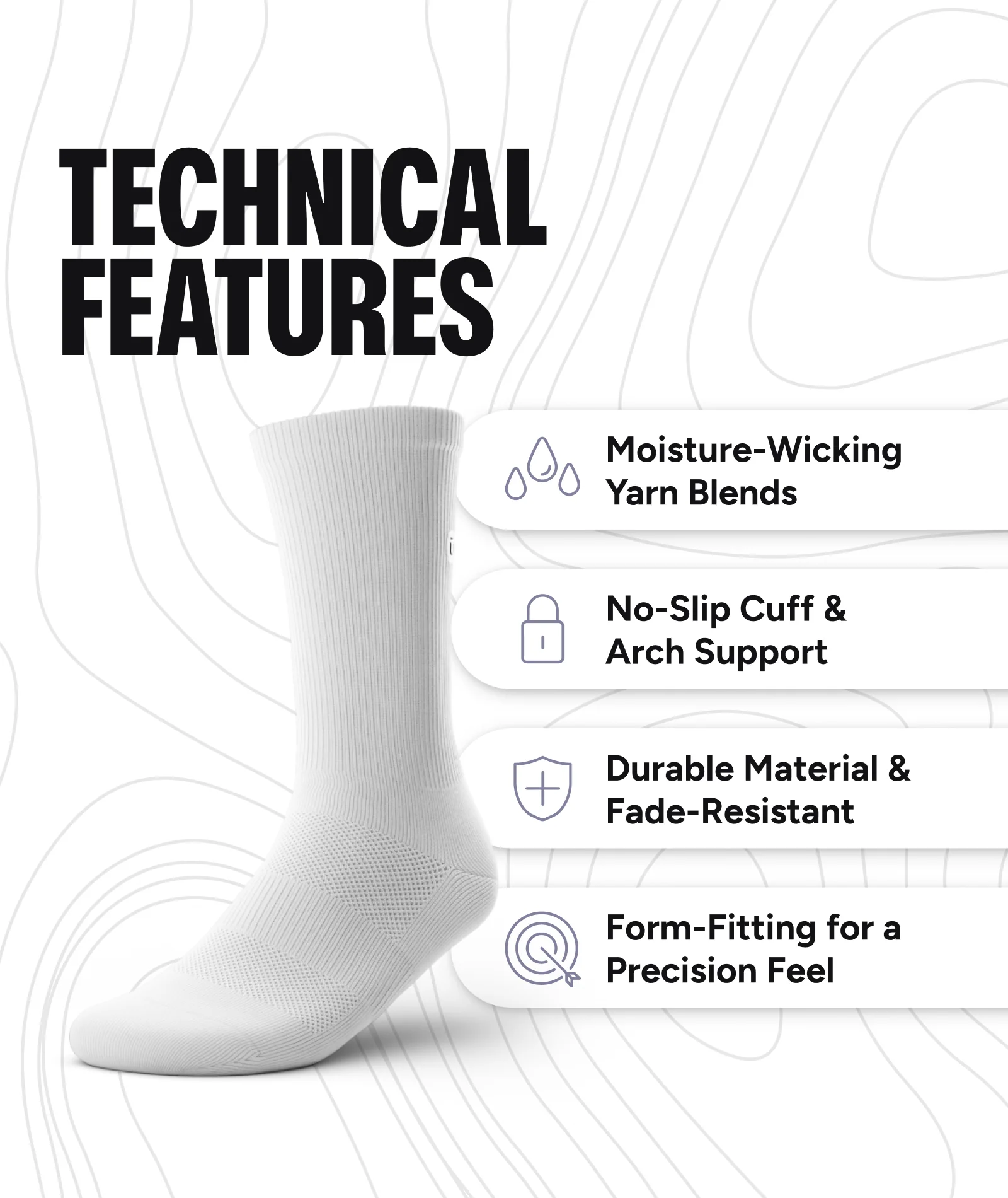 Fir Athletic Crew Socks - Image 4