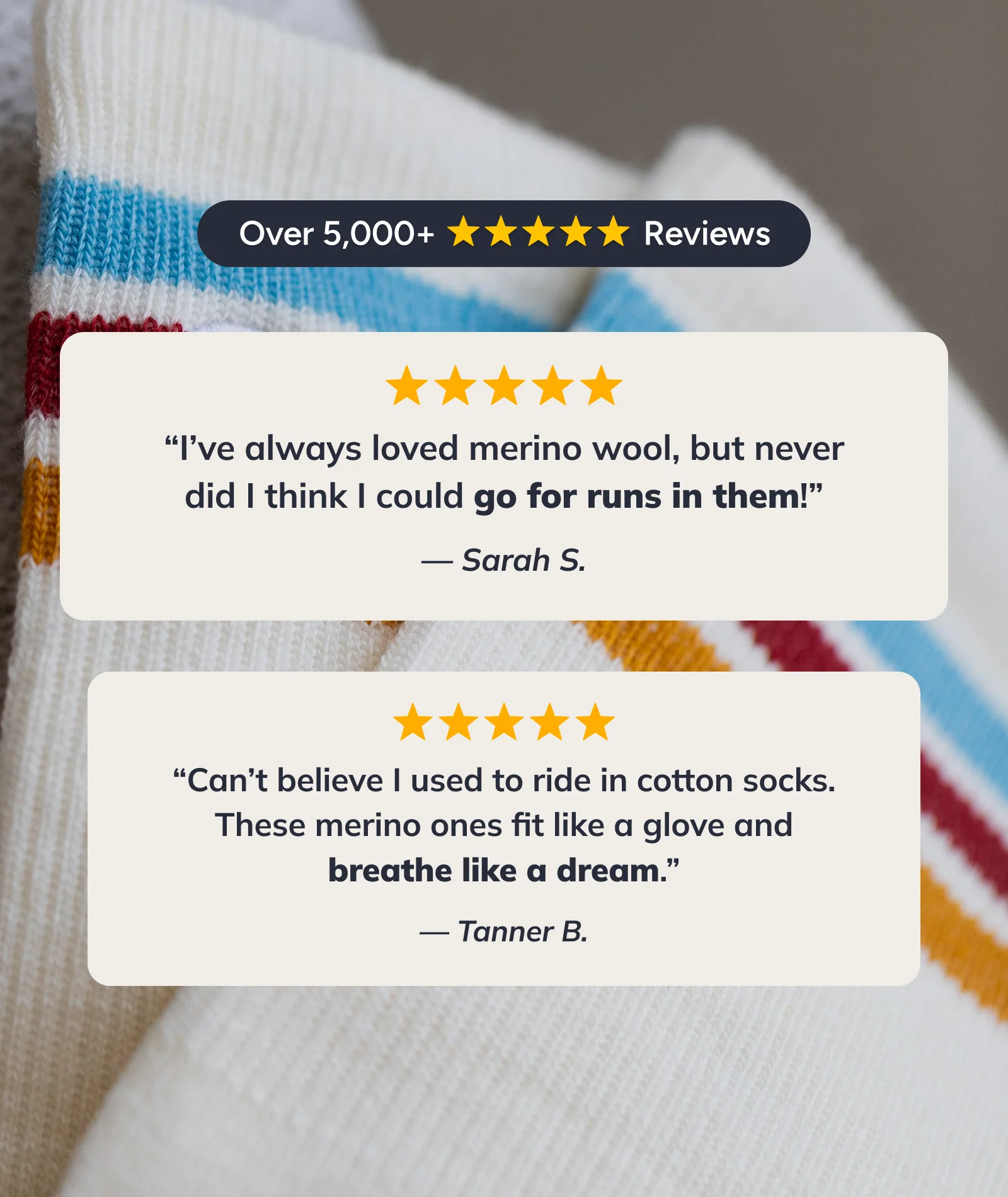 Flagship Black Merino Wool Lite Crew Socks 3-Pack - Image 6