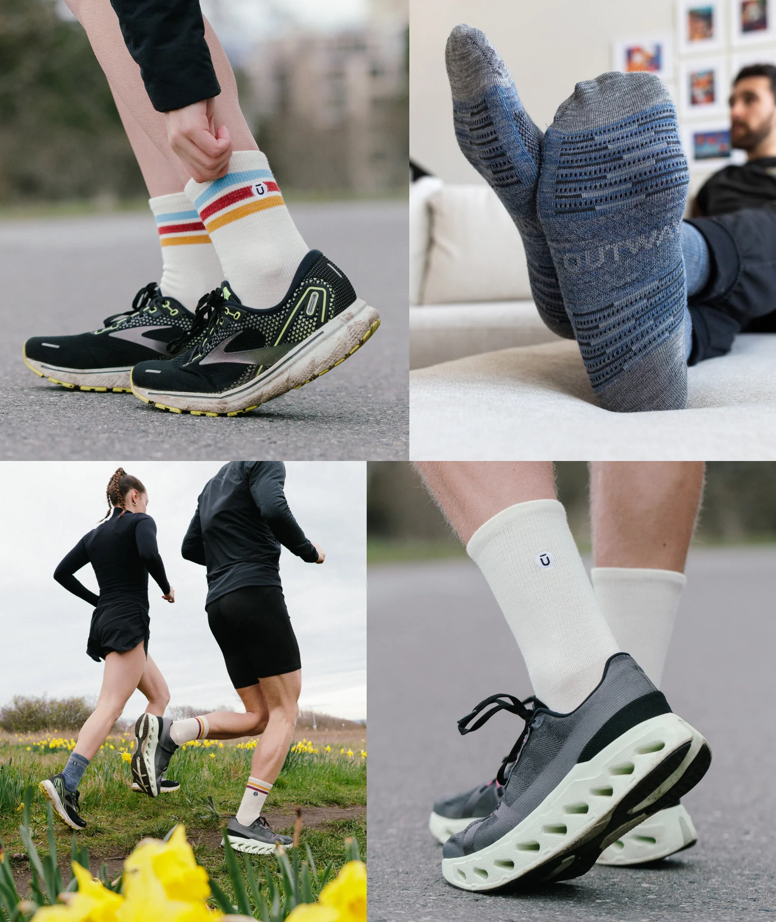 Flagship Off White Merino Wool Lite Crew Socks 3-Pack - Image 4