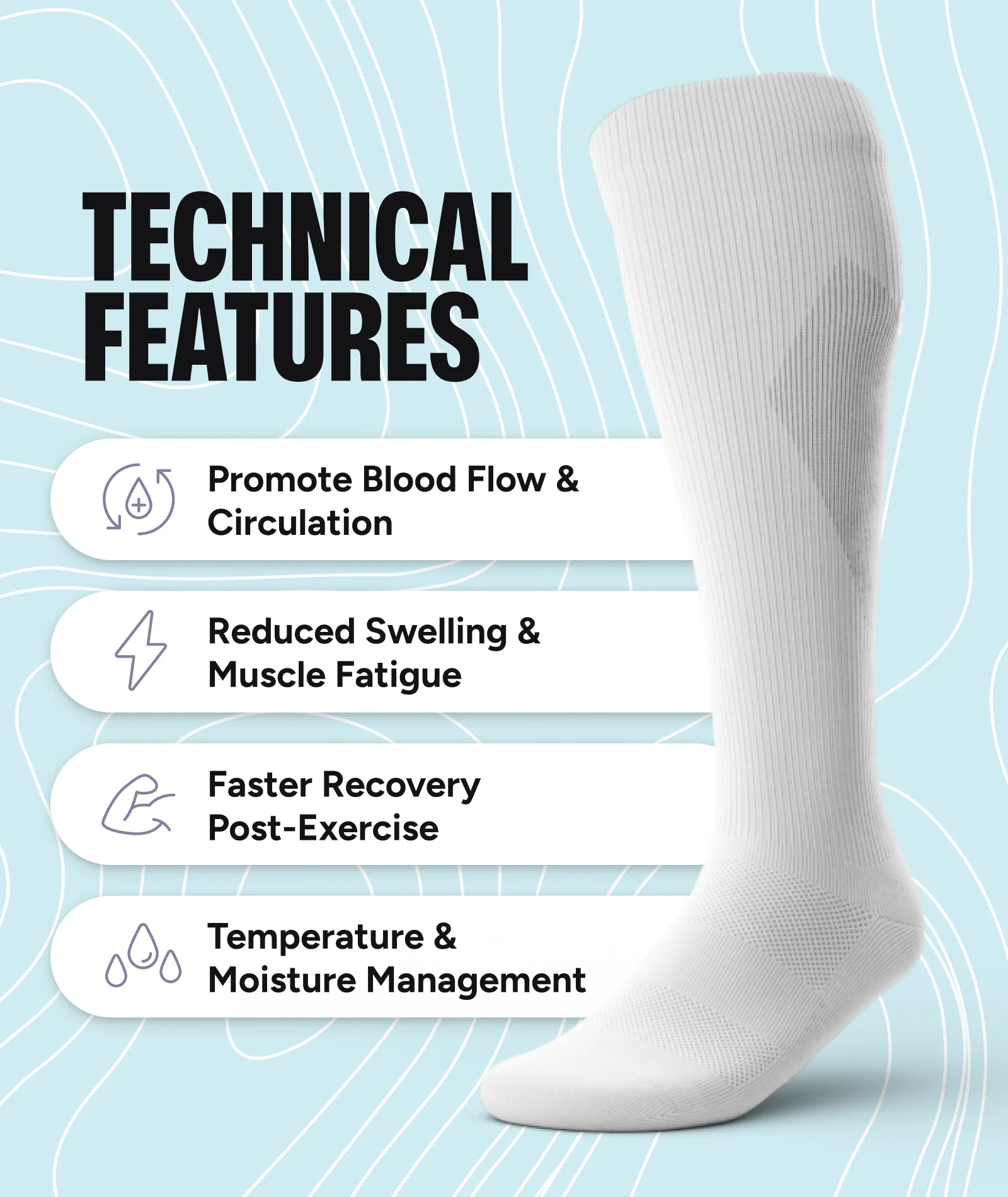 Take A Hike Athletic Knee High Compression Socks - Image 5